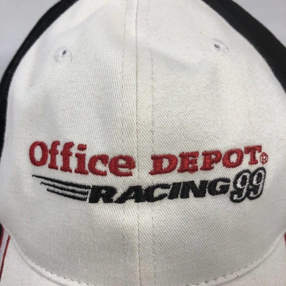 OFFICE DEPOT RACING HAT CAP 99 ROUSH RACING NASCAR CHECKERED FLAG SPORTS OSFM - Picture 7 of 14